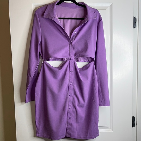 Purple cut out SHEIN dress - Picture 1 of 2